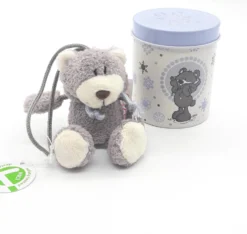 Nici 31958 Grau/brauner Bär Ca 7cm Mit Loop In Metalldose Geschenkset -Nicii Plusch Geschaft 31958 1 3MDvb7ocEaeK8I