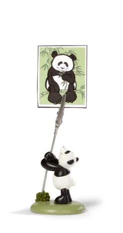 Nici 32503 Fotohalter Zettelhalter Panda Fu Bao Wild Friends Polyresin