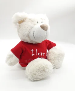 Nici 37756.1 Classic Bear Creme Mit Rotem T-Shirt "I Love You" 35cm Plüsch Schlenker -Nicii Plusch Geschaft 37756 1 9 scaled