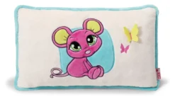 Nici 37778 Kissen Maus Pink 43x25cm Plüsch Sweet Hearts Kuschelkissen