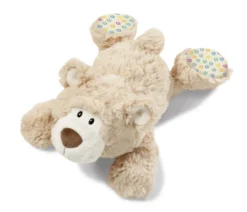 Nici 39086 Classic Bear Bär Beige Mit Bunten Füßen Liegend Ca 20cm Plüsch