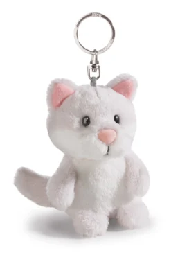 Nici 41115 Schlüsselanhänger Katze Hellgrau Ca 10cm Plüsch
