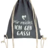 Gilde 41593 Textil Leuchtbeutel "Mir Reicht´s! Ich Geh Gassi!" Schulterbeutel