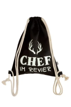 Gilde 41595 Textil Leuchtbeutel "Chef Im Revier" Pferd Reiten Schulterbeutel