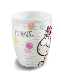 Nici 41860 Tasse Einhorn Theodor & Einhorn-Wal It´s Magic 8x10cm Porzellan -Nicii Plusch Geschaft 41860 03 ZA Frei me