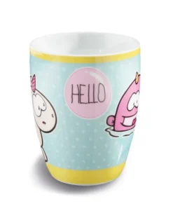 Nici 41861 Tasse Einhorn Theodor & Einhorn-Wal Rainbow HELLO 8x10cm Porzellan -Nicii Plusch Geschaft 41861 03 ZA Frei me