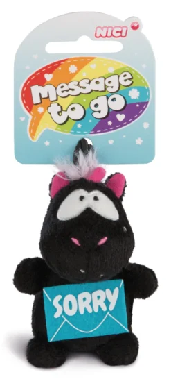 Nici 42740 Message To Go Loop 8cm Einhorn Carbon Flash – SORRY