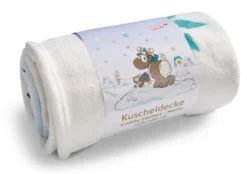 Nici 44158 Kuschel-Decke Winter Glamour Rentier Gans Pinguin 125x160cm Plüsch -Nicii Plusch Geschaft 44158 02 ZA me