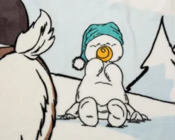 Nici 44158 Kuschel-Decke Winter Glamour Rentier Gans Pinguin 125x160cm Plüsch -Nicii Plusch Geschaft 44158 04 ZA me