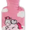 Nici 44371 Wärmflasche Einhorn Pink Harmony 500ml Theodor & Friends 24x16cm
