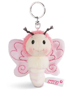 Nici 44931 Schlüsselanhänger Schmetterling Ca 10cm Plüsch Hello Spring - Rosa