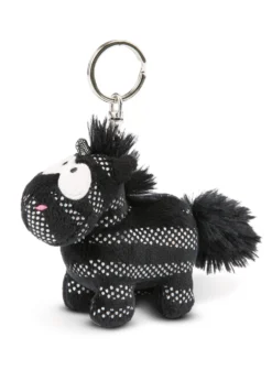 Nici 44950 Schlüsselanhänger Schwarz-silbernes Einhorn Starlight Mystery Ca 10cm