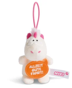 Nici 44982 Message To Go Loop 8cm Einhorn Theodor - ALLZEIT GUTE FAHRT -Nicii Plusch Geschaft 44982 01 HA Frei 1664x2048