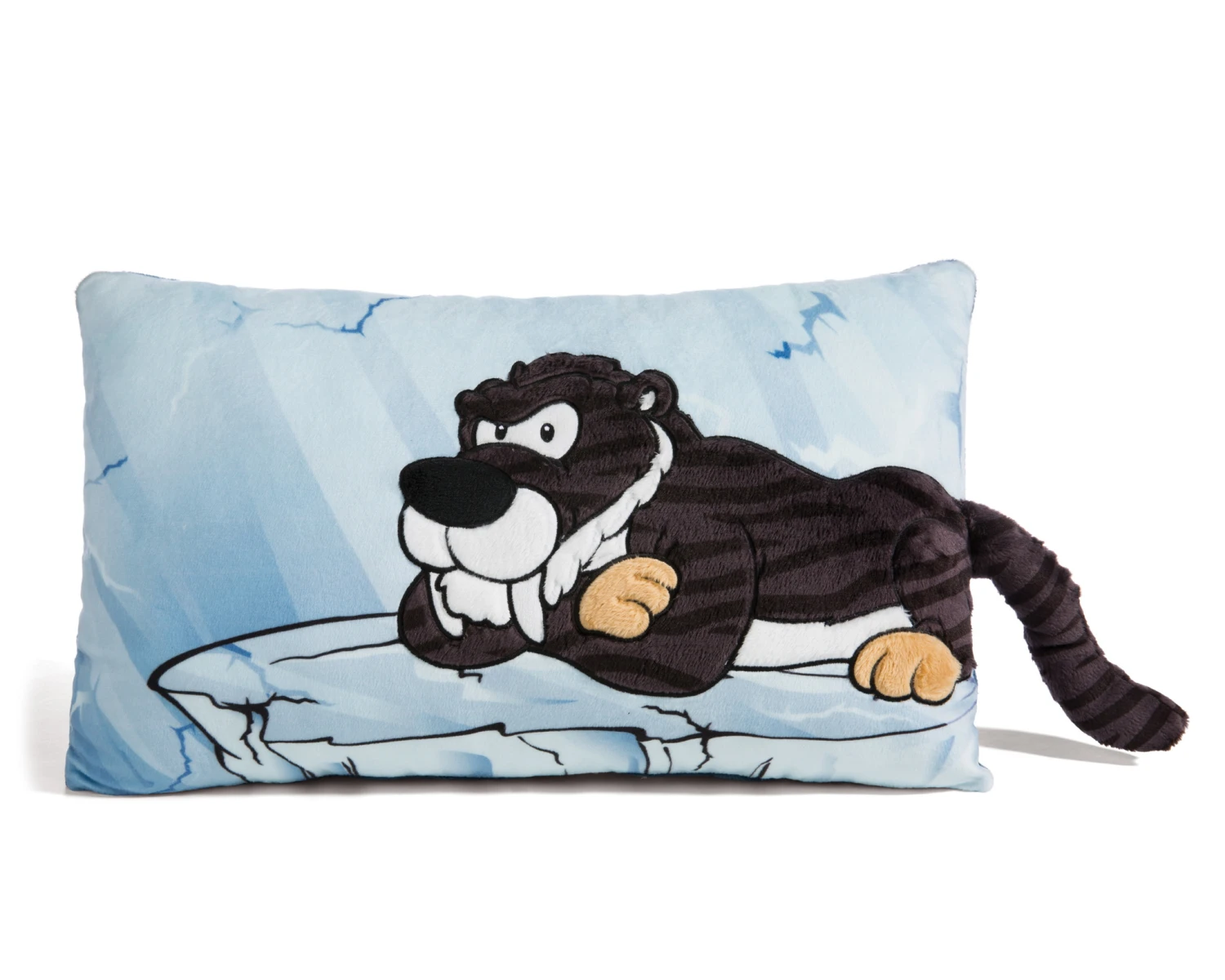 Nici 45318 Kissen Säbelzahntiger Rodriguez Rechteckig Ca 43x25cm Stone Age Plüsch 1 Nici 45318 Kissen Säbelzahntiger Rodriguez Rechteckig Ca 43x25cm Stone Age Plüsch