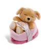 Nici 48111 Sleeping Puppies Schlafendes Hundebaby Im Körbchen 12cm Karamell