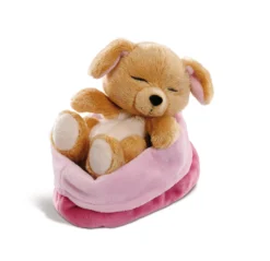 Nici 48111 Sleeping Puppies Schlafendes Hundebaby Im Körbchen 12cm Karamell -Nicii Plusch Geschaft 45371 02 ZA Frei 2048x1981