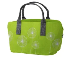 Gilde 45548 Filz Tasche "Pusteblume" Tragetasche Einkaufstasche Grün
