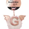 Nici 46976 Taschenanhänger Schutzbommel Mit Flügeln + Pompon Metallbuchstabe G