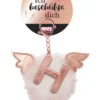 Nici 46977 Taschenanhänger Schutzbommel Mit Flügeln + Pompon Metallbuchstabe H