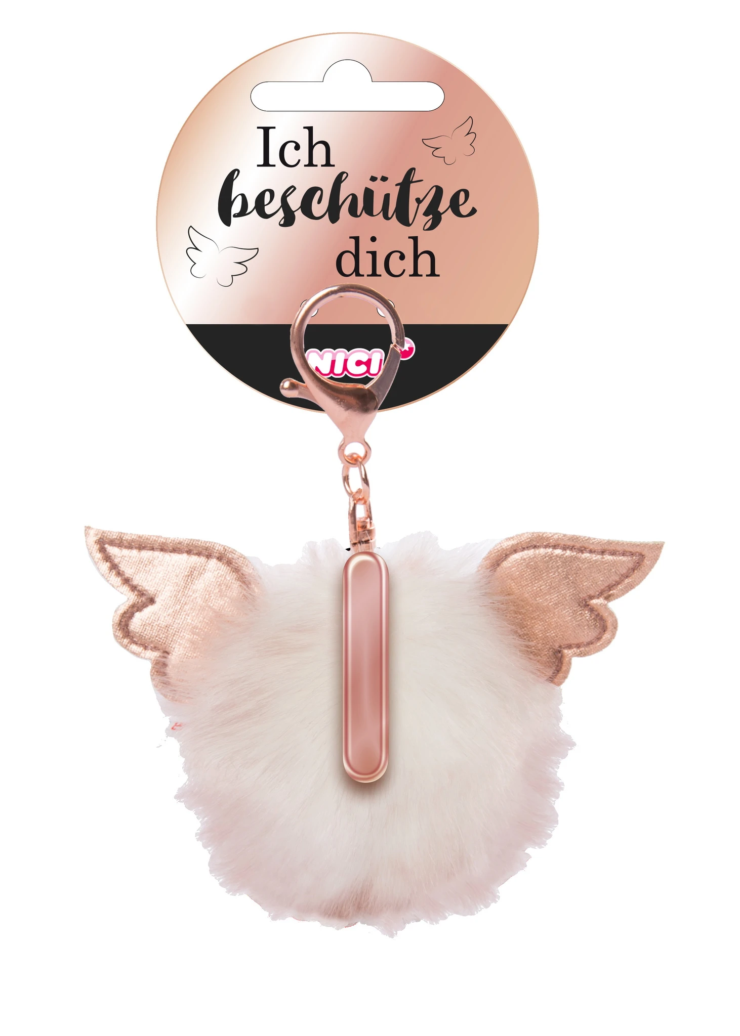 Nici 46978 Taschenanhänger Schutzbommel Mit Flügeln + Pompon Metallbuchstabe I 1 Nici 46978 Taschenanhänger Schutzbommel Mit Flügeln + Pompon Metallbuchstabe I