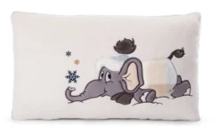 Nici 48578 Kissen Elefant Amadou Im Schneeanzug 43x25cm Plüsch Winter Discovery