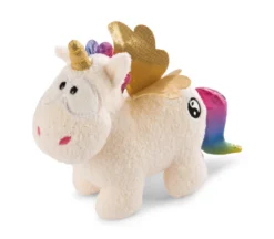Nici 47375 Weißes Einhorn Rainbow Yin & Yang 13cm Stehend Plüsch Kuscheltier