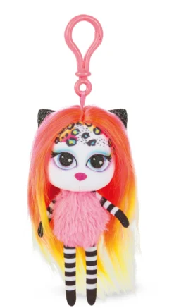 Nici 47503 Taschen-Anhänger Pixidoos Piku Orange 14cm Plüsch Mit Karabiner