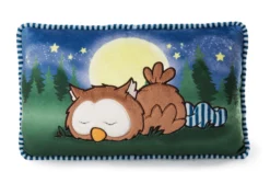 Nici 47879 Kissen Eule Oscar Schlafend Glow In The Dark 43x25cm Plüsch Owlsons