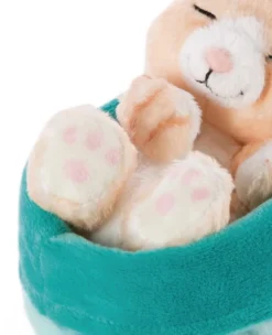 Nici 48087 Sleeping Kitties Schlafende Katze Im Körbchen 12cm Plüsch Rot -Nicii Plusch Geschaft 48087 05 ZA Frei me