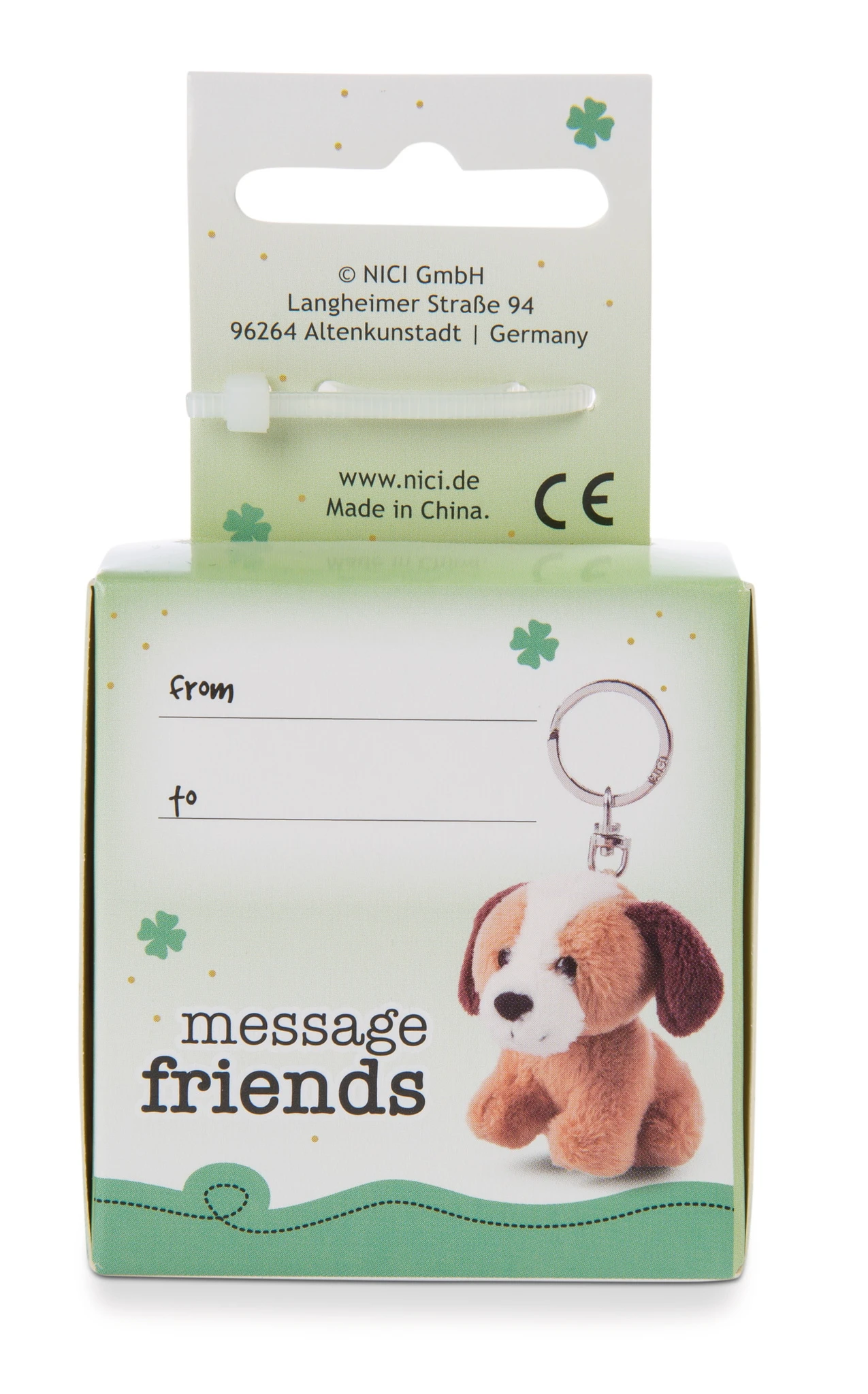 Nici 48132 Schlüsselanhänger Message Friends 6cm - Hund "Happy Birthday" 2 Nici 48132 Schlüsselanhänger Message Friends 6cm - Hund "Happy Birthday" – Bild 2
