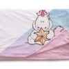 Nici 48170 Plüschdecke Einhorn Theodor Im Schneeanzug Ca 140x175cm GREEN