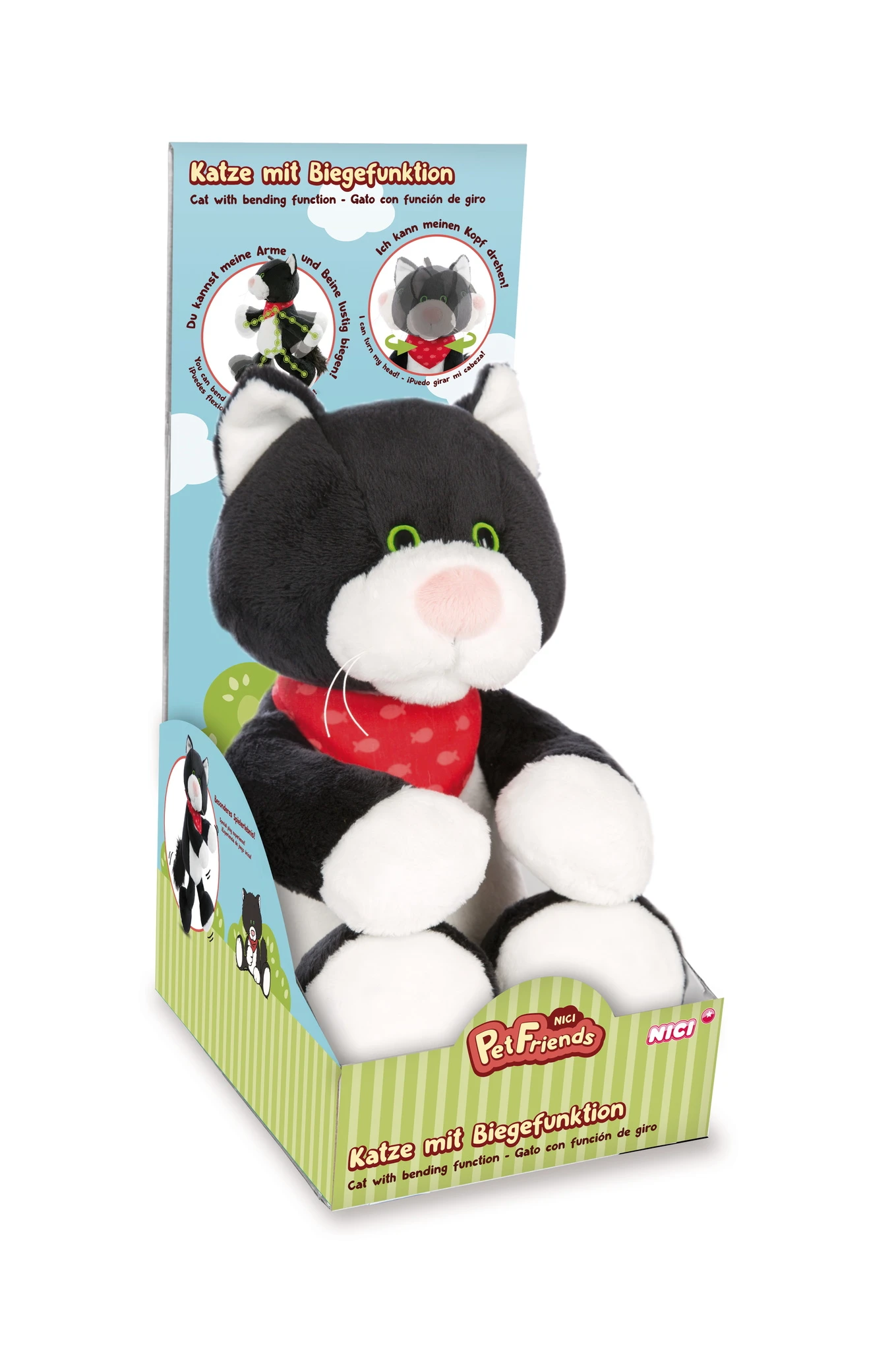Nici 48184 Pet Friends Katze Pepper 30cm Schlenker Mit Biegefunktion Geschenkbox 1 Nici 48184 Pet Friends Katze Pepper 30cm Schlenker Mit Biegefunktion Geschenkbox