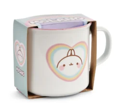 Nici 48234 Tasse Molang Regenbogen In Geschenkverpackung Porzellan 400ml Kawaii -Nicii Plusch Geschaft 48235 01 HA Frei