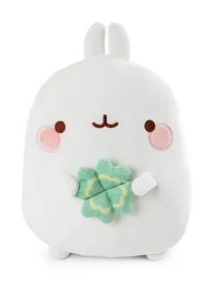 Nici 48879 Kissen MOLANG Hase Figürlich Mit Kleeblatt Ca 30x23cm Plüsch Kawaii