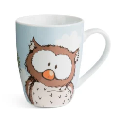 Nici 48938 Tasse Eule Oscar Porzellan Ca 310ml Mit Banderole 10x8cm Kaffeetasse -Nicii Plusch Geschaft 48938 03 ZA weiss 2025x2048