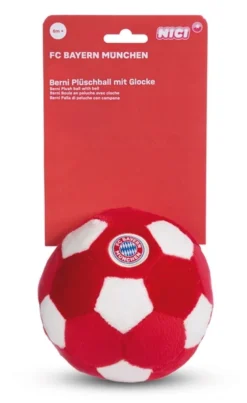 Nici 49087 Plüschball Mit Glöckchen FC BAYERN MÜNCHEN 12cm Auf Kärtchen FCB 6m+