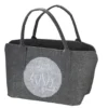Gilde 49107 Filz Tasche Katzenpärchen Einkaufstasche Tragetasche Dunkelgrau