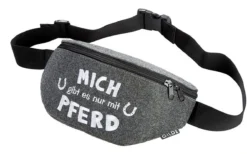 Bauchtasche Reiter "Mich Gibt Es Nur Mit Pferd" Filztasche Gilde
