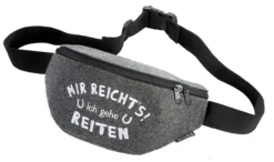Bauchtasche Reiter "Mir Reicht's! Ich Gehe Reiten" Filztasche Gilde (49205)