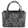Gilde 49259 Filz Tasche "Wildwiese Weiß" Tragetasche Einkaufstasche Dunkelgrau