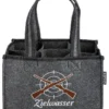 Gilde 49923 Filz Flaschen-Tasche "Zielwasser" 6er Tragerl Grau