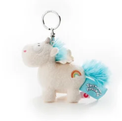 Nici 40092 Schlüsselanhänger Einhorn Rainbow Flair Mit Flügel 10cm BeanBag