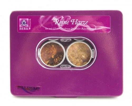 Berk HS-405 Holy Smokes Reine Harze Zum Räuchern Sortiment 12er-Set Döschen 2 Berk HS-405 Holy Smokes Reine Harze Zum Räuchern Sortiment 12er-Set Döschen – Bild 2
