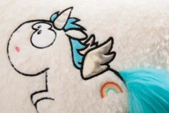 Nici 40111 Kissen Einhorn Rainbow Flair Mit Flügeln Rechteckig Plüsch 43x25cm