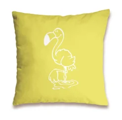 Nici 41943 Kissen Flamingo "RELAX" Baumwolle Bedruckt 37x37cm