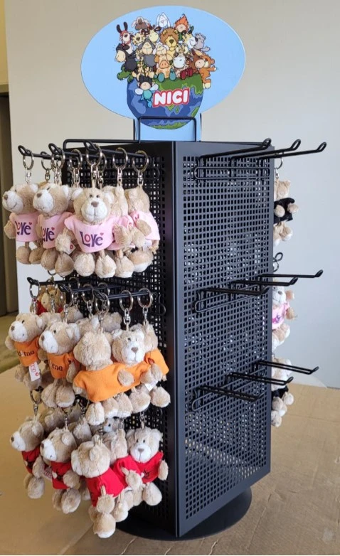 Nici 70025 Thekenständer Drehständer 4-seitig Inkl. Haken Und Top-Schild 1 Nici 70025 Thekenständer Drehständer 4-seitig Inkl. Haken Und Top-Schild