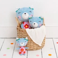 Nici 90428 Lemon Ribbon Katze 45cm Plüsch Kuscheltier Schlenker -Nicii Plusch Geschaft 90426 1pt 1