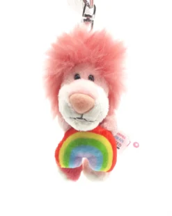 Nici 90793 Schlüsselanhänger Rosa Löwe Mit Regenbogen 10cm Plüsch Taiwan Limited