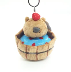 Nici 90808 Schlüsselanhänger Capybara Wasserschwein 10cm Plüsch Leofoo Resort