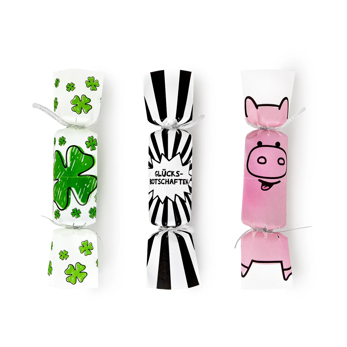 Trendhaus 955999 PARTY Glückskonfetti-Knallbonbons 6er-Set Glücksmotive 2 Trendhaus 955999 PARTY Glückskonfetti-Knallbonbons 6er-Set Glücksmotive – Bild 2